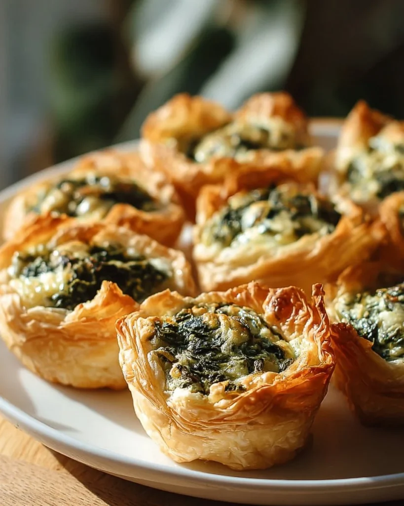 Spinach Artichoke Dip Cups served on a platter, perfect for appetizers.