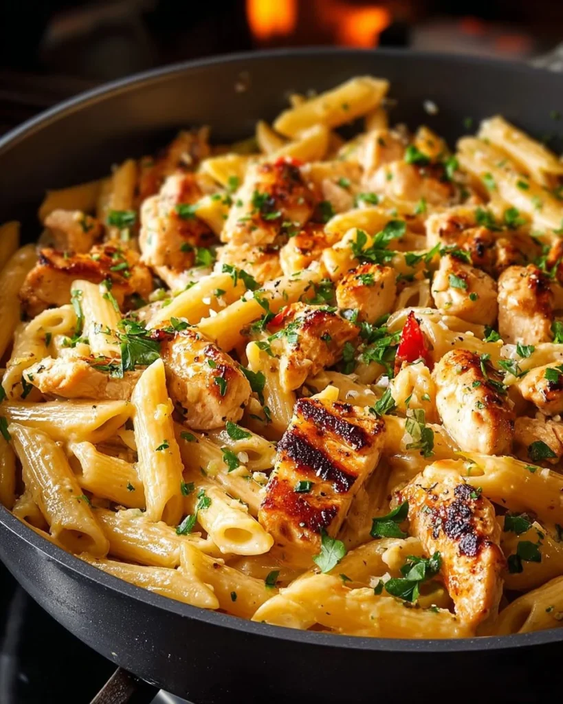One Pot Marry Me Chicken Pasta dish served in a bowl